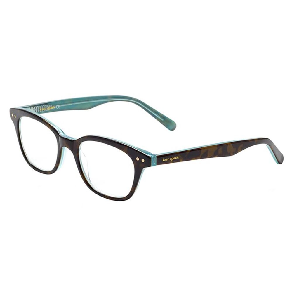 Kate Spade KS Rebecca TA2 Aqua Tortoise Plastic Oval Reading Glasses 49mm